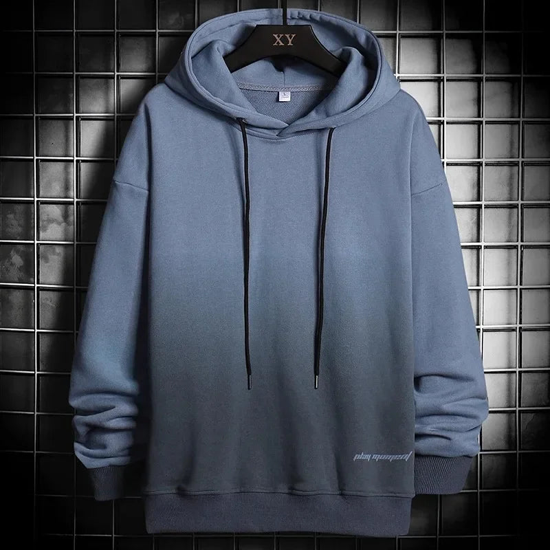 Men's Oversized Hoodies Pullover Sweatshirts Harajuku Hip Hop Loose Hoodie Mens Streetwear 2025 Autumn Winter Men Print Clothing