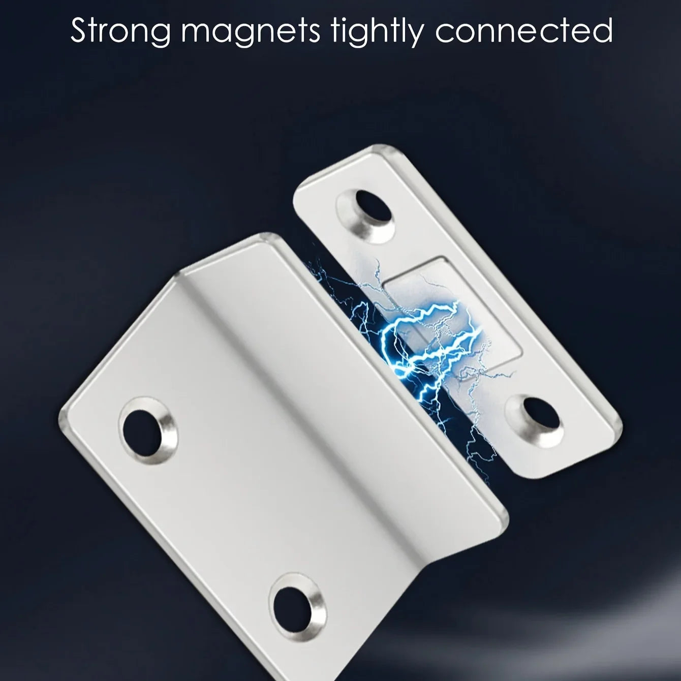 Magnetic Door Catch Latch -Invisible Strong Adhesion, Drill-Free Mount, Seamless Release- Ideal for Cabinets, Sliding Doors