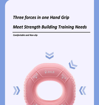 Silicone Adjustable 20-90LB Hand Grip Arm Strength Exercise Gripping Ring Fitness Gym Finger Forearm Trainer Carpal Expander