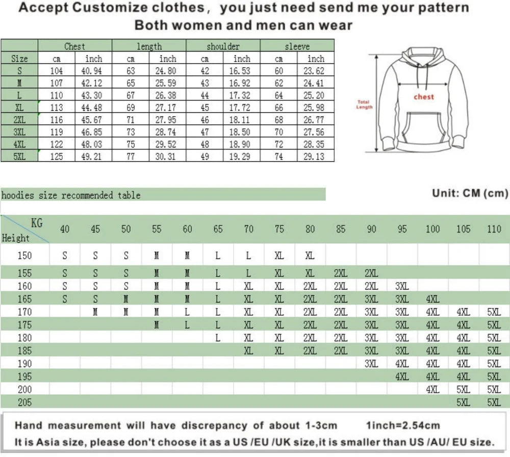 UA All We Need is Love New Hoodies for Men S-4XL Casual Street Wear Spring Autumn New Chic Outfit Hoodies Pullover