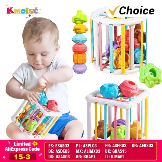 Baby Montessori Learning Educational Toys Colorful Shape Blocks Sorting Game For Children Bebe Birth Inny 0 12 Months Toy Gifts