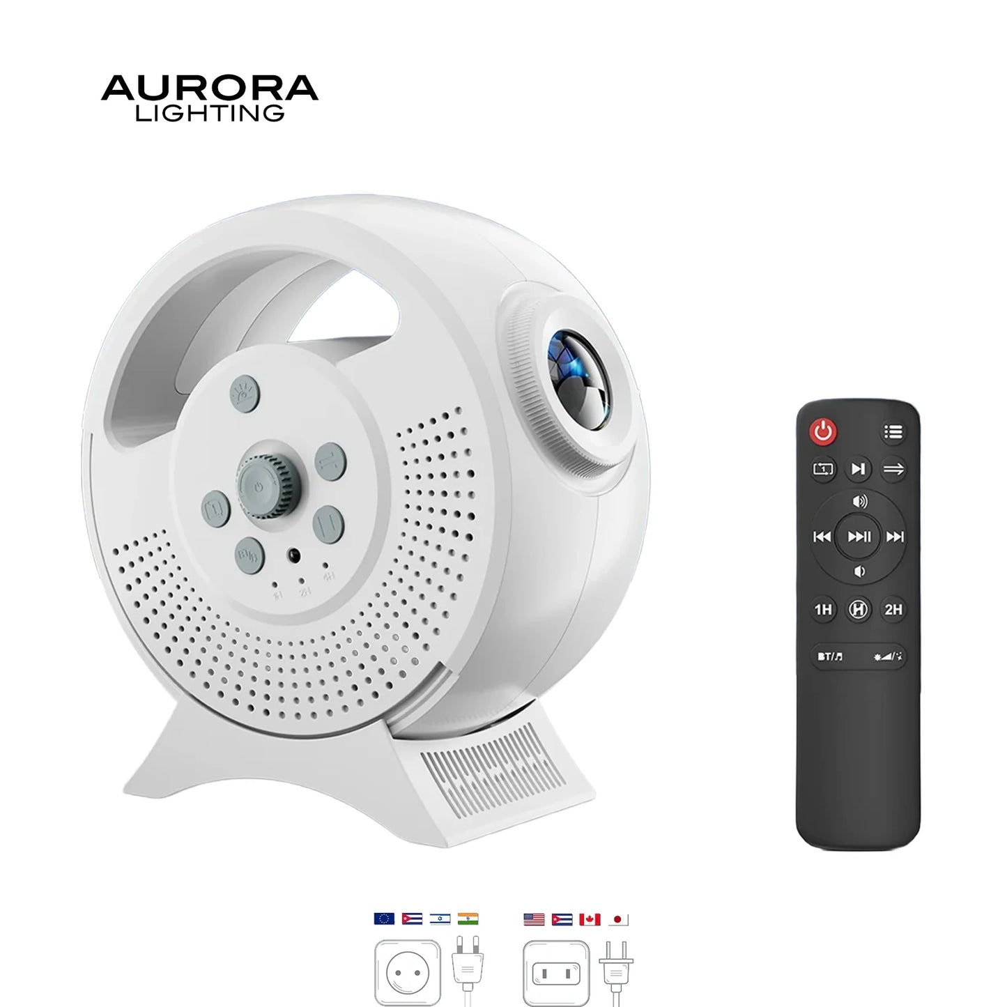 AURORA LIGHTING 3D Galaxy Projector 60 Scenes Adjustable Focal Planetarium Projector Ceiling Projector for Kids Room Adult Party
