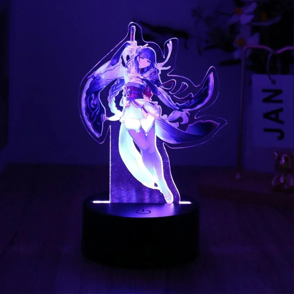 LED Night Light Illusion Stitch Lamps Remote Control Smart Touch Home Room Decor Lamp Christmas Valentine's Day Birthday Gifts