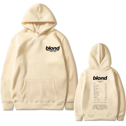 Rapper Frank Oversized Hoodie Blond Graphic Tracksuit Men Women Ocean Hip Hop Sweasthirt Men's Fashion Vintage Pullover Hoodies