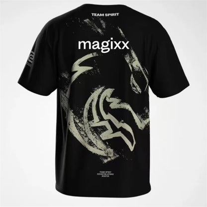 2025 CS2 Shanghai Major Team Spirit T Shirt For Men Clothes Top One Player Donk Tee Uniform ESports Contest Jersey Fans T-Shirt