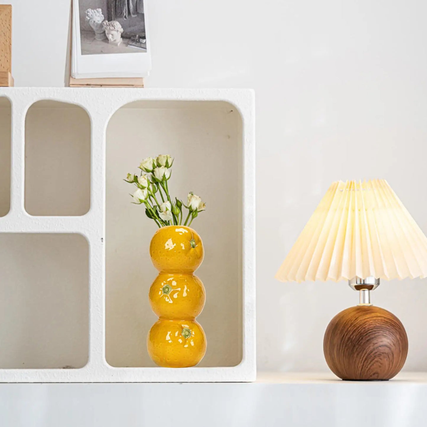 Ceramic Fruit Vase Decorative Ceramic Vase For Flowers Floral Container Party Kitchen Decorations For Table Centerpieces Offices