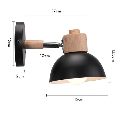 Nordic LED Wall Lamp Wood Creative Lighting Fixture Guest Room Balcony Staircase Sconce Bedroom Bedside Decor Light chandelier