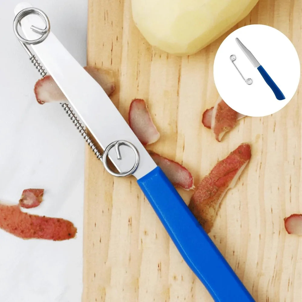 Kitchen Peeler 2 in 1 Vegetable Fruit Peelers Quick Slicing Cutter with Spring Carrot Potato Shredder  Peeler Kitchen Gadgets