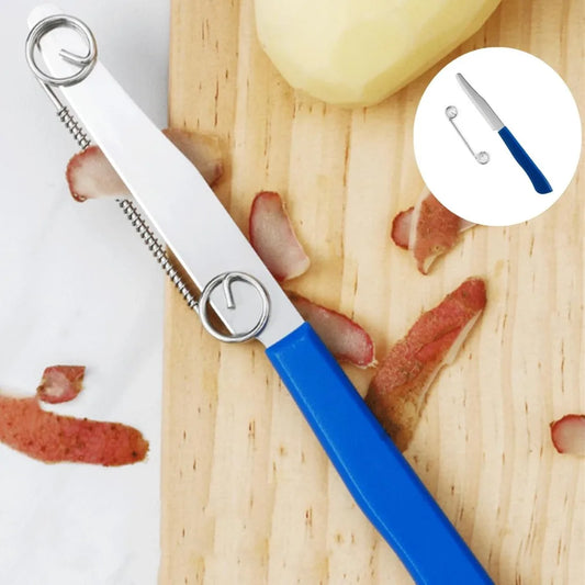 Kitchen Peeler 2 in 1 Vegetable Fruit Peelers Quick Slicing Cutter with Spring Carrot Potato Shredder  Peeler Kitchen Gadgets