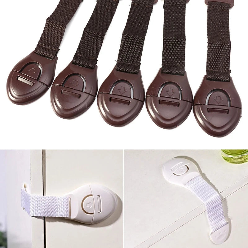10pcs Child Safety Cabinet Lock Baby Proof Security Protector Drawer Door Cabinet Lock Plastic Protection Kids Safety Door Lock