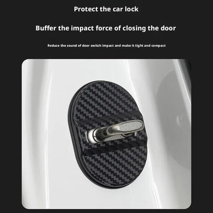 Universal Car Door Lock Protective Cover 4PCS Self-adhesive Car Decorative Accessories Car Door Lock Anti Rust Sleeve