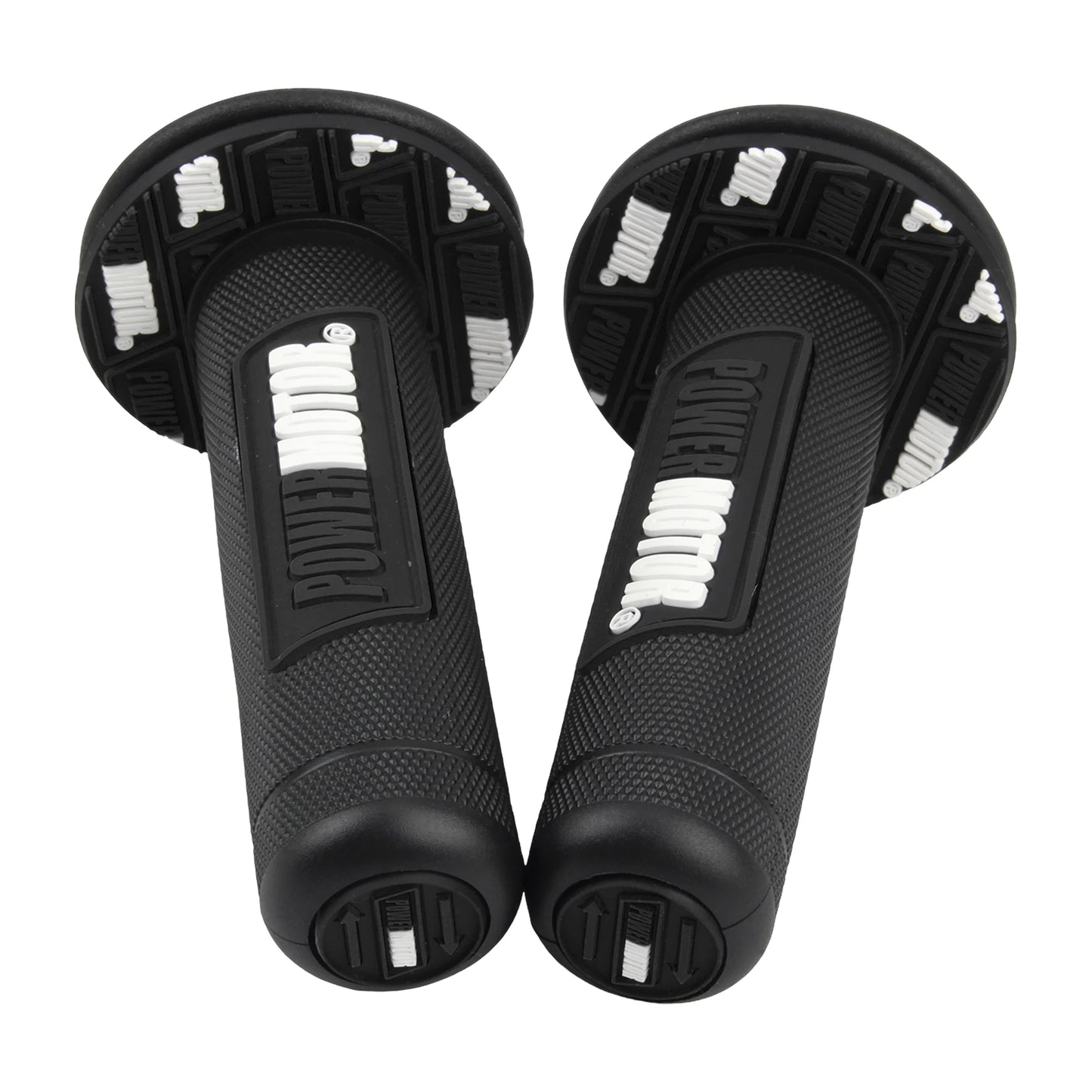 Motorcycle Rubber Grips Powermotor 7/8" 22mm 24mm Handlebar Protection Motocross Dirt Bike Gel Hand Grip Universal Accessories