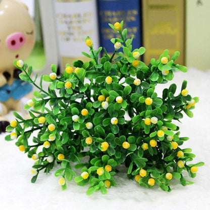 Artificial Plant Vivid Realistic Appearance Photo Props Home Decoration Fake Greenery Grass Ivy Leaf Wreath Silk For Living Room