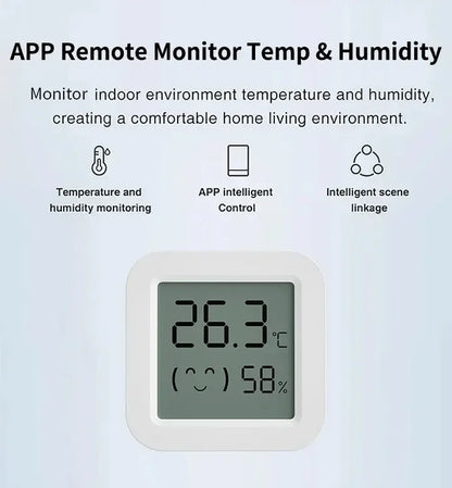 Tuya Zigbee Temperature Humidity Sensor Mini LCD Digital Display SmartLife APP Remote Monitoring Indoor Thermometer Hygrometer