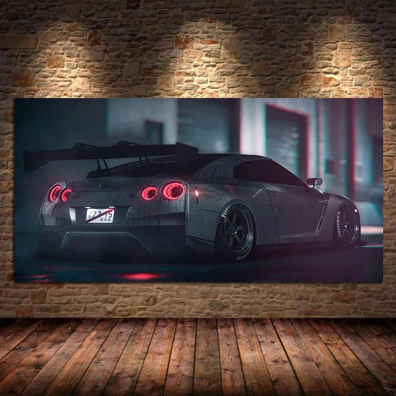 Car Wall Art Picture Vehicle Modern Canvas Painting Poster and Print for Living Room Bedroom Home Decor