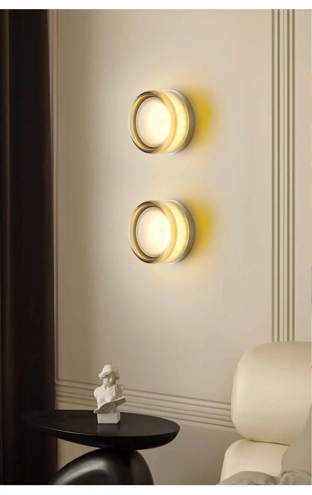 Nordic LED Wall Lamp Designer Small Wall Sconces Bedside Room Decor Light Living Room Hotel Aisle Smoke Grey Lighting Fixture