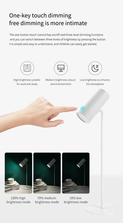 Sunset Eye Protection Table Lamp  USB Touch Dimming Reading Light for Study Flashlight Bedroom Bedside Decor Photo Desk Lamps