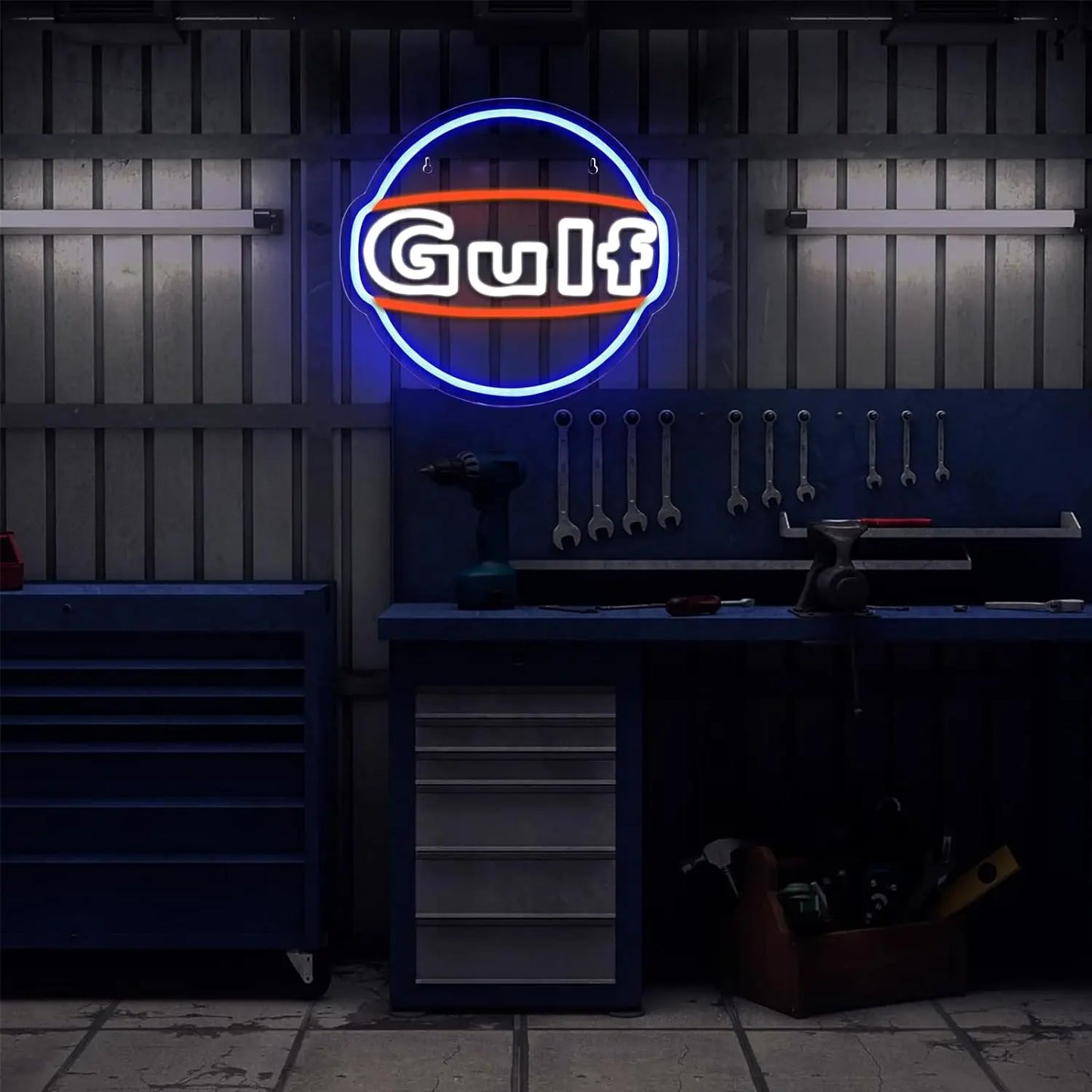 1 neon light is used for garage decoration, LED signs for bar cave wall decoration, lubrication store display lighting.