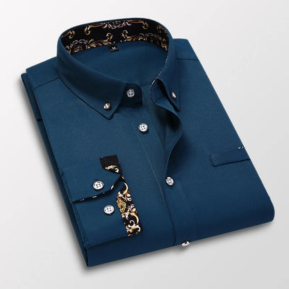 Men's Clothing  Arrival Men Shirt, Fashion Causal Long Sleeved Male Dress Social Business Cotton Shirt Soft Weeding White Shirts