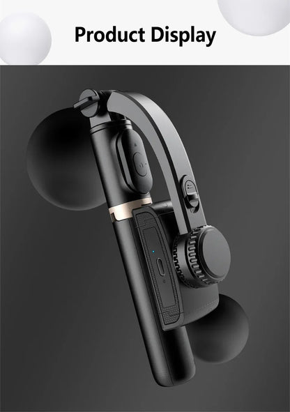 Q08 Gimbal Stabilizer Mobile Phone Video Stabilizer Bluetooth Selfie Stick Tripod for Smartphone Live Vertical Shooting Bracket