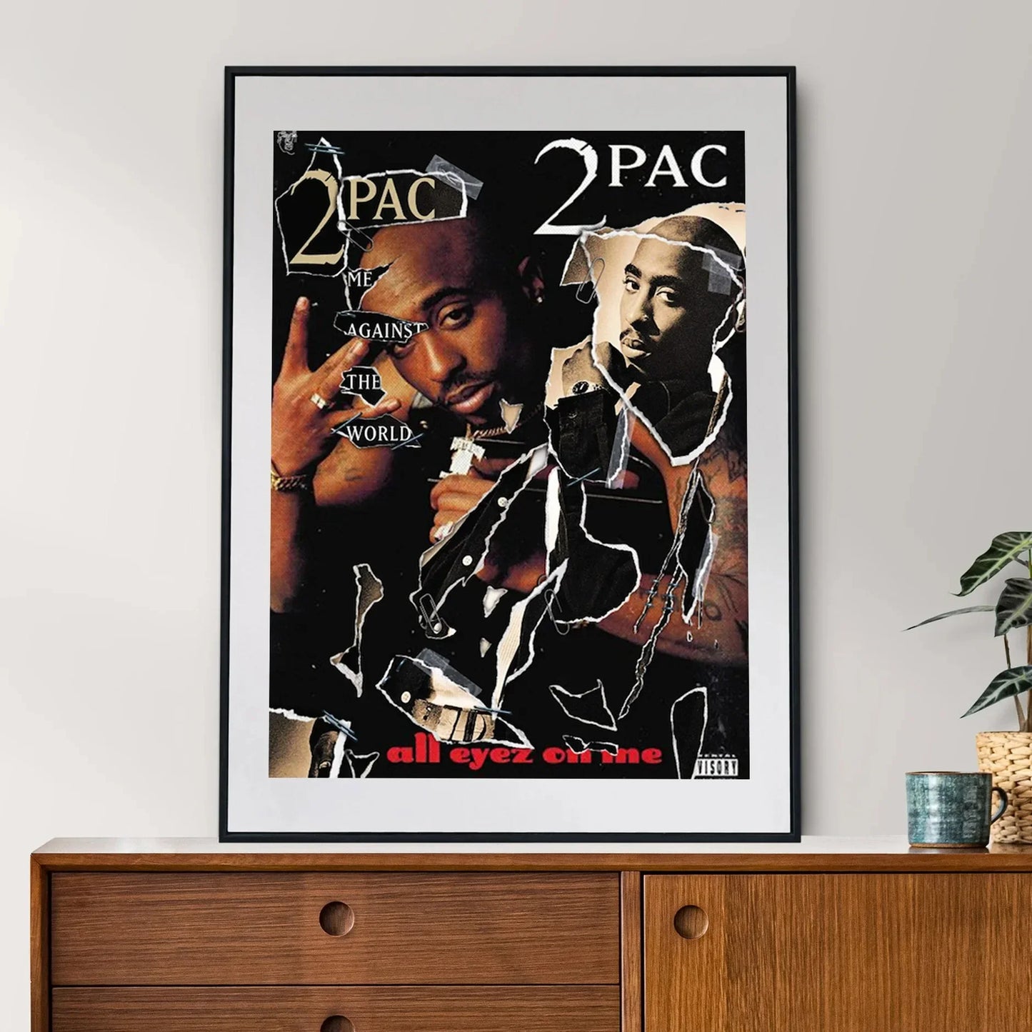 Canvas Painting Wall Art Music Album Cover Aesthetic Pictures Pop Hip Hop Rapper Tupac Posters For Room Modern Home Decor