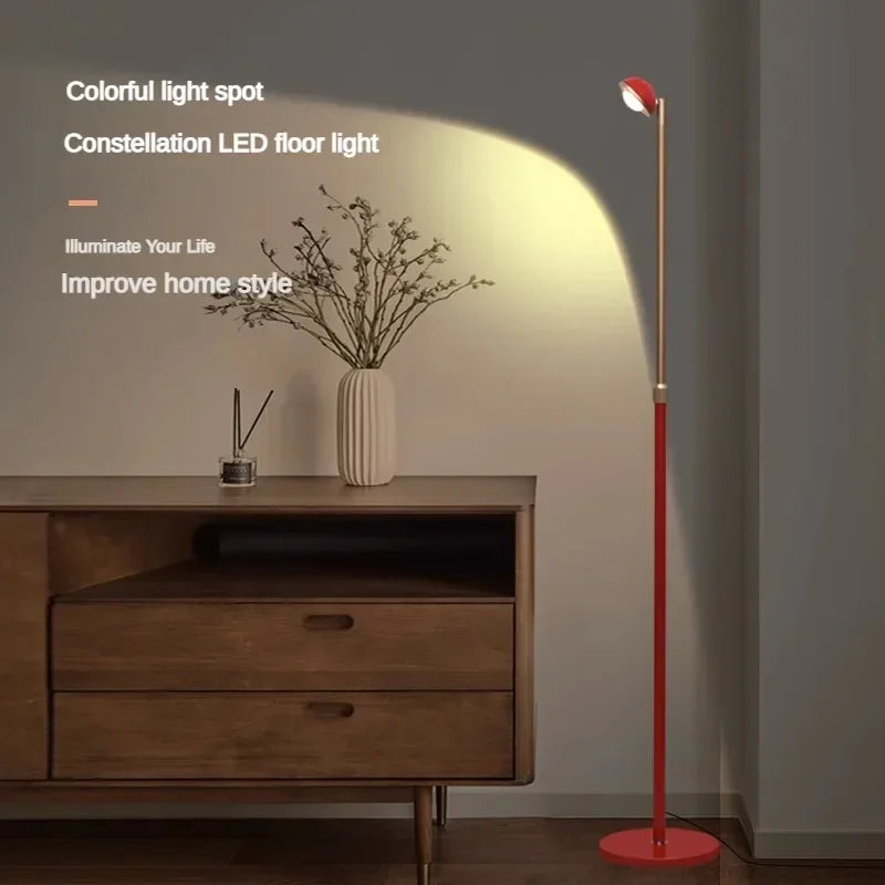 Sun Set Floor Lamp Minimalist Living Room Corner Lamp Bedroom Bedside Cafe Hotel Indoor Decor LED Atmosphere Tall Standing Lamp