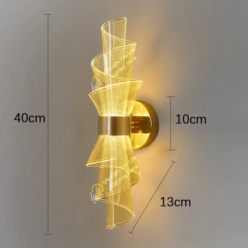 Nordic LED Wall Light Sconce Interior Lighting Lamps For Home Living Room Bedroom Study Corridor Decoration Bedside Wall Lamp