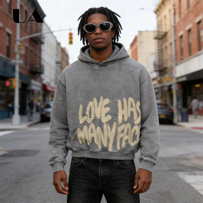 UA All We Need is Love New Hoodies for Men S-4XL Casual Street Wear Spring Autumn New Chic Outfit Hoodies Pullover