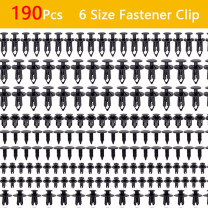 Car Retainer Clips Plastic Fasteners Kit 6 Size Auto Push Pin Rivets Set Body Bumper Push Rivet Clips ﻿
