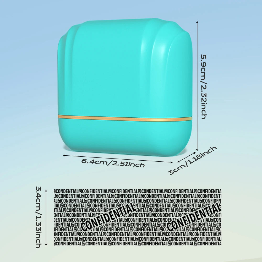 Wide-sized identity privacy roller seal, specifically designed for blocking confidential addresses and protecting privacy