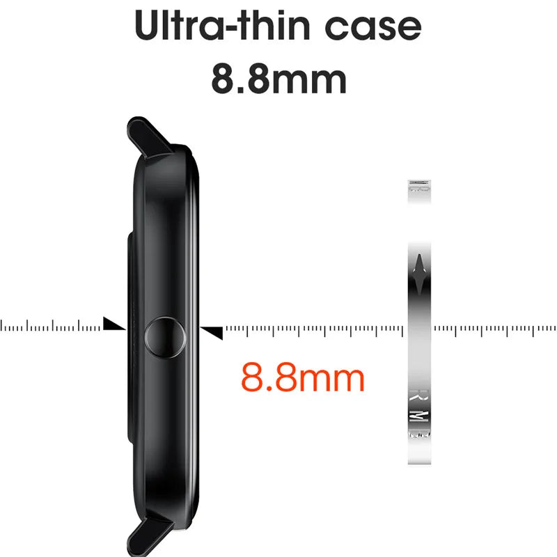 New Smart Watch Men 24H Health Monitor Sports Fitness Tracker Custom Watch Face Smartwatch Women 20MM Strap for Android Ios