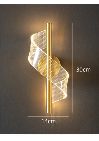 Nordic LED Wall Lamp Indoor Lighting For Bedroom Bedside Parlor Background Wall Light Modern Indoor Decoration Sconces