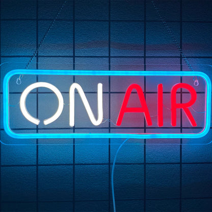 On Air Led Neon Sign, Used For Wall Decor, Game Player Live Broadcast, Music Studio, Recording Studio, Bar, Party Wall Lamp.