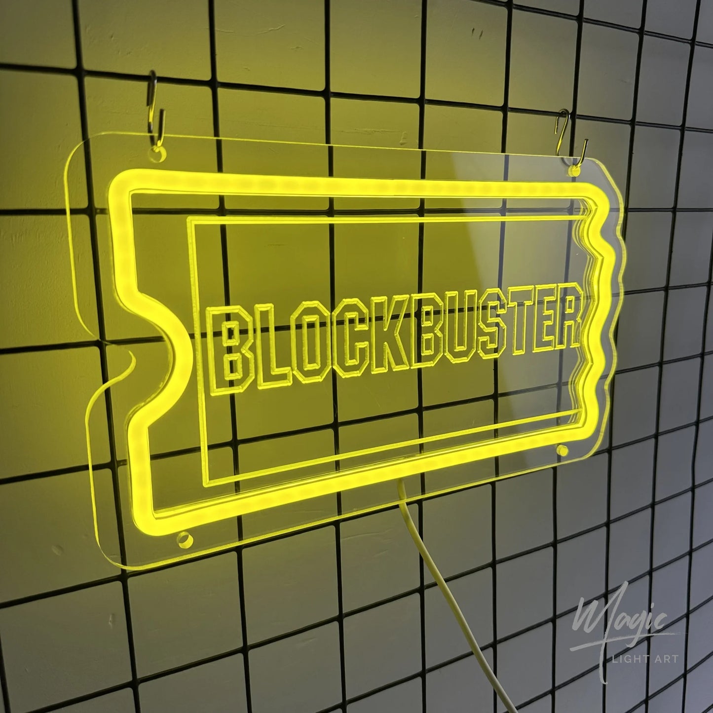 LED Neon Sign Movie Lovers Logo for Desktop Nightlight Block Fans Gift Room Signs