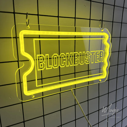 LED Neon Sign Movie Lovers Logo for Desktop Nightlight Block Fans Gift Room Signs