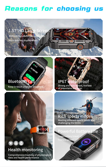 2026 Fitness Tracker Smart Watch for Men and Women with Heart Rate Sleep Monitor 100+ Sports Modes IP67 Waterproof Smartwatches