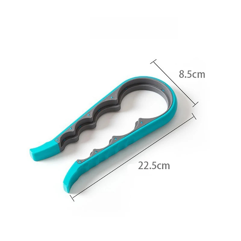 Jar Opener Easy Grip Wrench 4 in 1 Handy Save Strength Can Beer Bottle Cap Openers Lid Twist Off Tools Portable Kitchen Gadgets