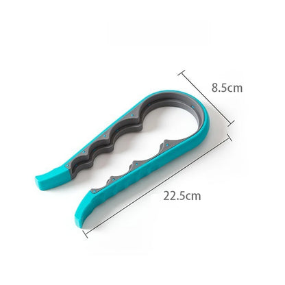 Jar Opener Easy Grip Wrench 4 in 1 Handy Save Strength Can Beer Bottle Cap Openers Lid Twist Off Tools Portable Kitchen Gadgets
