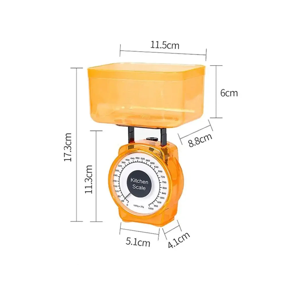 Kitchen Scale Restaurant Cooking With Easy Reading Mechanical Tool Spring Kitchen Weighing 1kg Portable Dial Scale Vegetabl