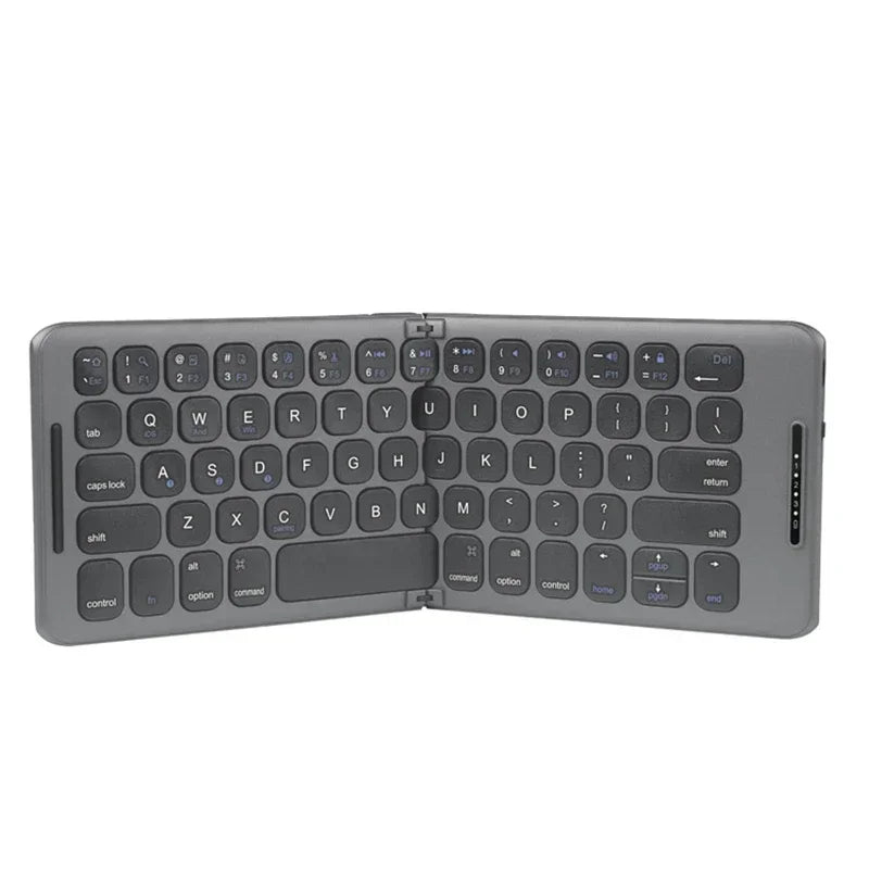 Foldable Bluetooth Keyboard USB Type C for Windows Android IOS for iPad Computer Tablet PC Phones Mice Key Board 3-Device Sync