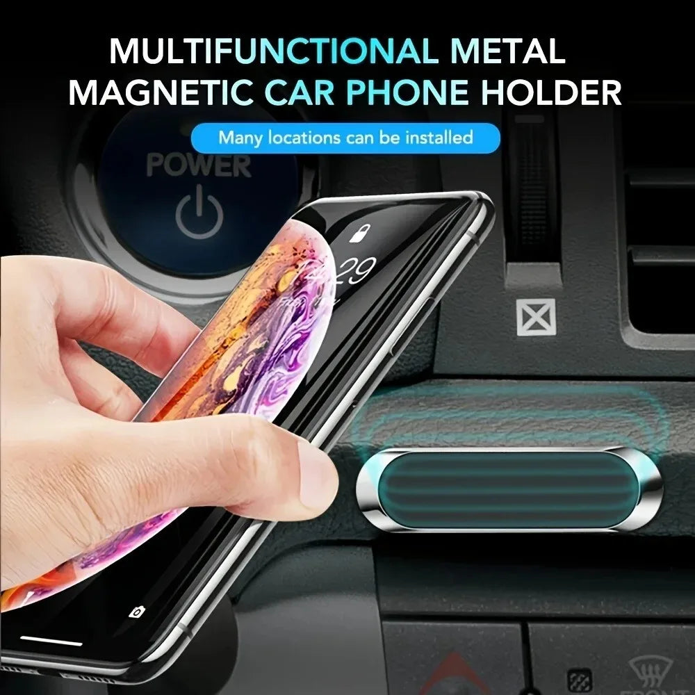 Magnetic Car Phone Holder Suitable for iPhone Xiaomi Huawei Mobile Phone Holder Dashboard Wall Mounted Car Magnet Sticker
