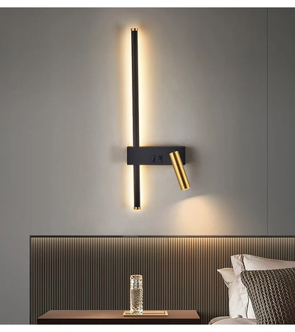 Nordic Led Wall Lamp Interior Lighting Fixture for Home Tv Bedside Living Room Corridor Decoration Modern Wall Light Sconces