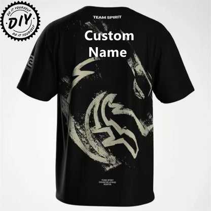 2025 CS2 Shanghai Major Team Spirit T Shirt For Men Clothes Top One Player Donk Tee Uniform ESports Contest Jersey Fans T-Shirt