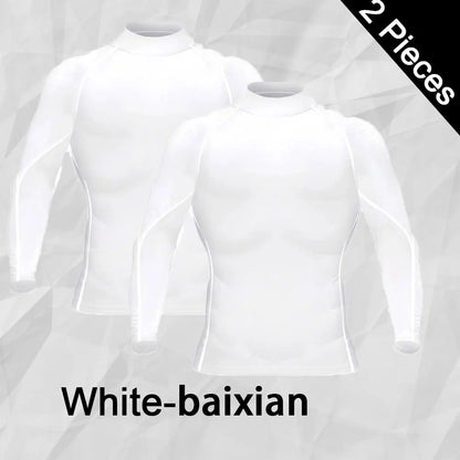Men Workout Long Sleeve T- shirt Spring Autumn Gym Running Sport Men's T-shirts Fitness Sportswear Outdoor Tops For Men Clothes