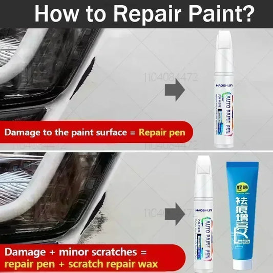 Car Paint Repair Pen Touch Up Scratch Remover DIY Auto Accessories White Grey Black Blue Red Silver For DR 5.0