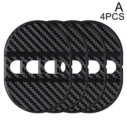 Universal Car Door Lock Protective Cover 4PCS Self-adhesive Car Decorative Accessories Car Door Lock Anti Rust Sleeve