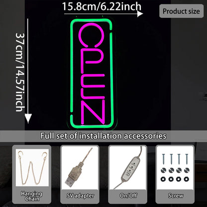 Open Neon Signs for Business Outdoor LED Neon Open Signs Light Up Open Sign for Shop Store Bar Cafes Restaurant Night Lights