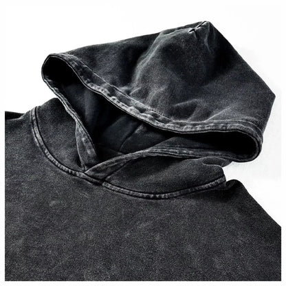 2026 Hip Hop Oversized Hoodie Sweatshirt Men Streetwear Eyes World Graphic Washed Black Hooded Pullover Cotton Hipster