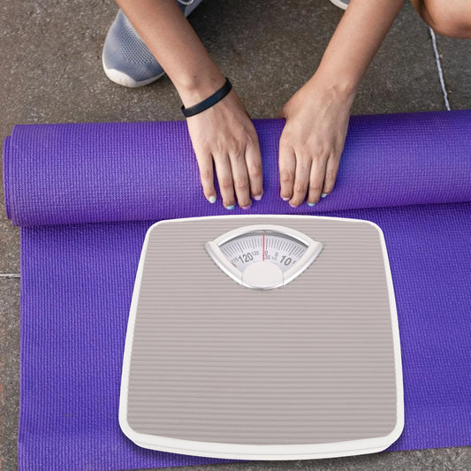 Mechanical Scale Body Weight Scales for Home Use Grey Manual Bathroom Spring Scale Model Health Weighing Tool