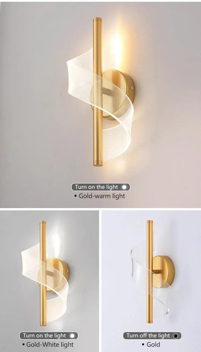 Nordic LED Wall Lights Modern Luxury and Minimalist Home Lights Living Room Bedroom Study Balcony Interior Decoration Lighting